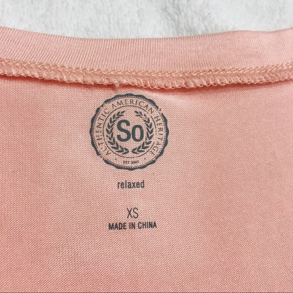 NWT Silky long sleeve blush top, curly hems - Picture 5 of 8